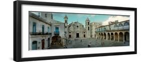 Tourists in Courtyard in Front of the Havana Cathedral, Havana, Cuba-null-Framed Photographic Print