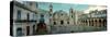 Tourists in Courtyard in Front of the Havana Cathedral, Havana, Cuba-null-Stretched Canvas