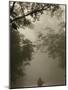 Tourists in Dugout Canoe, Yasuni National Park Biosphere Reserve, Amazon Rain Forest, Ecuador-Pete Oxford-Mounted Photographic Print