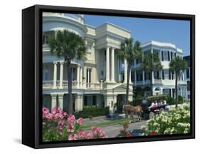 Tourists in Horse Drawn Vehicle, East Battery, Charleston, South Carolina, USA-Richardson Rolf-Framed Stretched Canvas