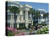 Tourists in Horse Drawn Vehicle, East Battery, Charleston, South Carolina, USA-Richardson Rolf-Stretched Canvas