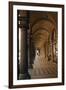 Tourists in the Corridor of a Building, Bologna, Emilia-Romagna, Italy-null-Framed Giclee Print