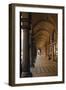 Tourists in the Corridor of a Building, Bologna, Emilia-Romagna, Italy-null-Framed Giclee Print