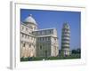 Tourists in the Piazza Del Duomo Near the Leaning Tower, Pisa, Tuscany, Italy-Rainford Roy-Framed Photographic Print