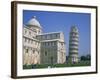 Tourists in the Piazza Del Duomo Near the Leaning Tower, Pisa, Tuscany, Italy-Rainford Roy-Framed Photographic Print