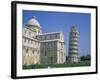 Tourists in the Piazza Del Duomo Near the Leaning Tower, Pisa, Tuscany, Italy-Rainford Roy-Framed Photographic Print