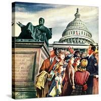 "Tourists in Washington D. C.," August 7, 1948-Constantin Alajalov-Stretched Canvas