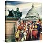 "Tourists in Washington D. C.," August 7, 1948-Constantin Alajalov-Stretched Canvas