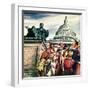 "Tourists in Washington D. C.," August 7, 1948-Constantin Alajalov-Framed Giclee Print