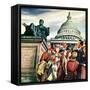 "Tourists in Washington D. C.," August 7, 1948-Constantin Alajalov-Framed Stretched Canvas