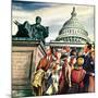"Tourists in Washington D. C.," August 7, 1948-Constantin Alajalov-Mounted Giclee Print