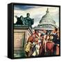 "Tourists in Washington D. C.," August 7, 1948-Constantin Alajalov-Framed Stretched Canvas