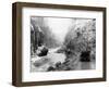 Tourists in Yellowstone National Park-null-Framed Photographic Print