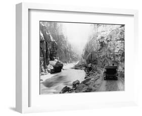 Tourists in Yellowstone National Park-null-Framed Photographic Print