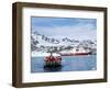 Tourists in Zodiac from Ice-Breaker Tour Ship, Spitsbergen, Norway-Tony Waltham-Framed Photographic Print