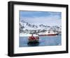 Tourists in Zodiac from Ice-Breaker Tour Ship, Spitsbergen, Norway-Tony Waltham-Framed Photographic Print