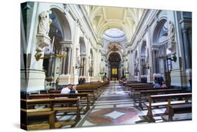 Tourists Inside Palermo Cathedral (Duomo Di Palermo), Palermo, Sicily, Italy, Europe-Matthew Williams-Ellis-Stretched Canvas