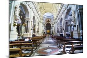 Tourists Inside Palermo Cathedral (Duomo Di Palermo), Palermo, Sicily, Italy, Europe-Matthew Williams-Ellis-Mounted Photographic Print