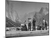Tourists Looking at the Mountains in Yosemite Valley Park-Nina Leen-Mounted Photographic Print