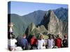 Tourists Looking out Over Machu Picchu, Unesco World Heritage Site, Peru, South America-Jane Sweeney-Stretched Canvas