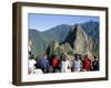 Tourists Looking out Over Machu Picchu, Unesco World Heritage Site, Peru, South America-Jane Sweeney-Framed Photographic Print