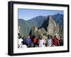 Tourists Looking out Over Machu Picchu, Unesco World Heritage Site, Peru, South America-Jane Sweeney-Framed Photographic Print