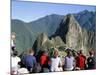 Tourists Looking out Over Machu Picchu, Unesco World Heritage Site, Peru, South America-Jane Sweeney-Mounted Photographic Print