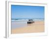 Tourists on 75 Mile Beach Self Drive 4x4 Tour of Fraser Is, UNESCO World Heritage Site, Australia-Matthew Williams-Ellis-Framed Photographic Print