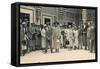 Tourists on an Excursion from a Cruise, Possibly in Sidi Bou Said, Tunisia, 1936-null-Framed Stretched Canvas