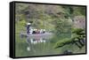 Tourists on Boat in Ritsurin-Koen, Takamatsu, Shikoku, Japan-Ian Trower-Framed Stretched Canvas