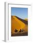 Tourists on Camel Safari, Sahara Desert, Merzouga, Morocco, North Africa, Africa-Doug Pearson-Framed Photographic Print