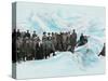 Tourists On Glacier-Fylkesarkivet i Sogn og Fjordane-Stretched Canvas