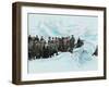 Tourists On Glacier-Fylkesarkivet i Sogn og Fjordane-Framed Art Print