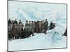 Tourists On Glacier-Fylkesarkivet i Sogn og Fjordane-Mounted Art Print