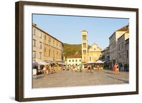 Tourists on Holiday in St. Stephens Square-Matthew Williams-Ellis-Framed Photographic Print