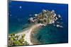 Tourists on Isola Bella Beach, Taormina, Sicily, Italy, Mediterranean, Europe-Matthew Williams-Ellis-Mounted Photographic Print