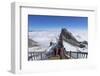 Tourists on Jade Dragon Snow Mountain (Yulong Xueshan), Lijiang, Yunnan, China, Asia-Ian Trower-Framed Photographic Print