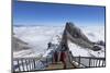 Tourists on Jade Dragon Snow Mountain (Yulong Xueshan), Lijiang, Yunnan, China, Asia-Ian Trower-Mounted Photographic Print