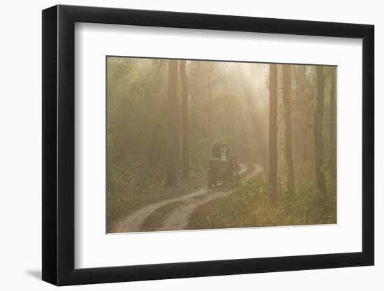 Tourists on Morning Safari, Kanha, Madhya Pradesh, India, Asia-Balan Madhavan-Framed Photographic Print