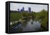 Tourists on Paddleboat in a Lake, Indianapolis, Marion County, Indiana, USA-null-Framed Stretched Canvas