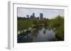 Tourists on Paddleboat in a Lake, Indianapolis, Marion County, Indiana, USA-null-Framed Photographic Print