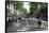 Tourists on Promenade, Rambla De Canaletes, Barcelona, Catalonia, Spain-Jeremy Bright-Framed Stretched Canvas