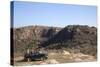 Tourists on Safari in Open Jeep, Ranthambore National Park, Rajasthan, India, Asia-Peter Barritt-Stretched Canvas