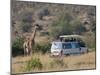 Tourists on Safari Watching Giraffes, Masai Mara National Reserve, Kenya, East Africa, Africa-Sergio Pitamitz-Mounted Photographic Print