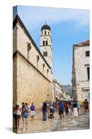Tourists on Stradun and the Franciscan Monastery-Matthew Williams-Ellis-Stretched Canvas