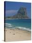 Tourists on the Beach at Calpe and the Penon De Ifach, in Valencia, Spain, Mediterranean, Europe-Richardson Rolf-Stretched Canvas