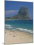 Tourists on the Beach at Calpe and the Penon De Ifach, in Valencia, Spain, Mediterranean, Europe-Richardson Rolf-Mounted Photographic Print