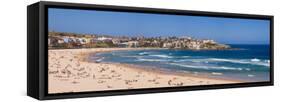 Tourists on the Beach, Bondi Beach, Sydney, New South Wales, Australia-null-Framed Stretched Canvas