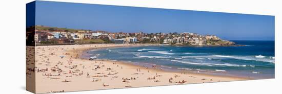 Tourists on the Beach, Bondi Beach, Sydney, New South Wales, Australia-null-Stretched Canvas