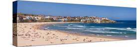 Tourists on the Beach, Bondi Beach, Sydney, New South Wales, Australia-null-Stretched Canvas